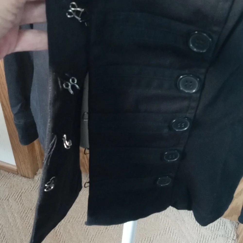 I.Q. Authentic Brand Elegant Black Women's Jacket, Festival, Retro, Grandma Core - Picture 9 of 13